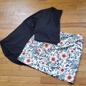 Cropped top with skirt